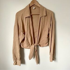 Urban Outfitters BP Tie Front Cardigan Blouse